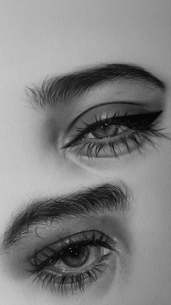 Scenic landscape vista pencil sketch